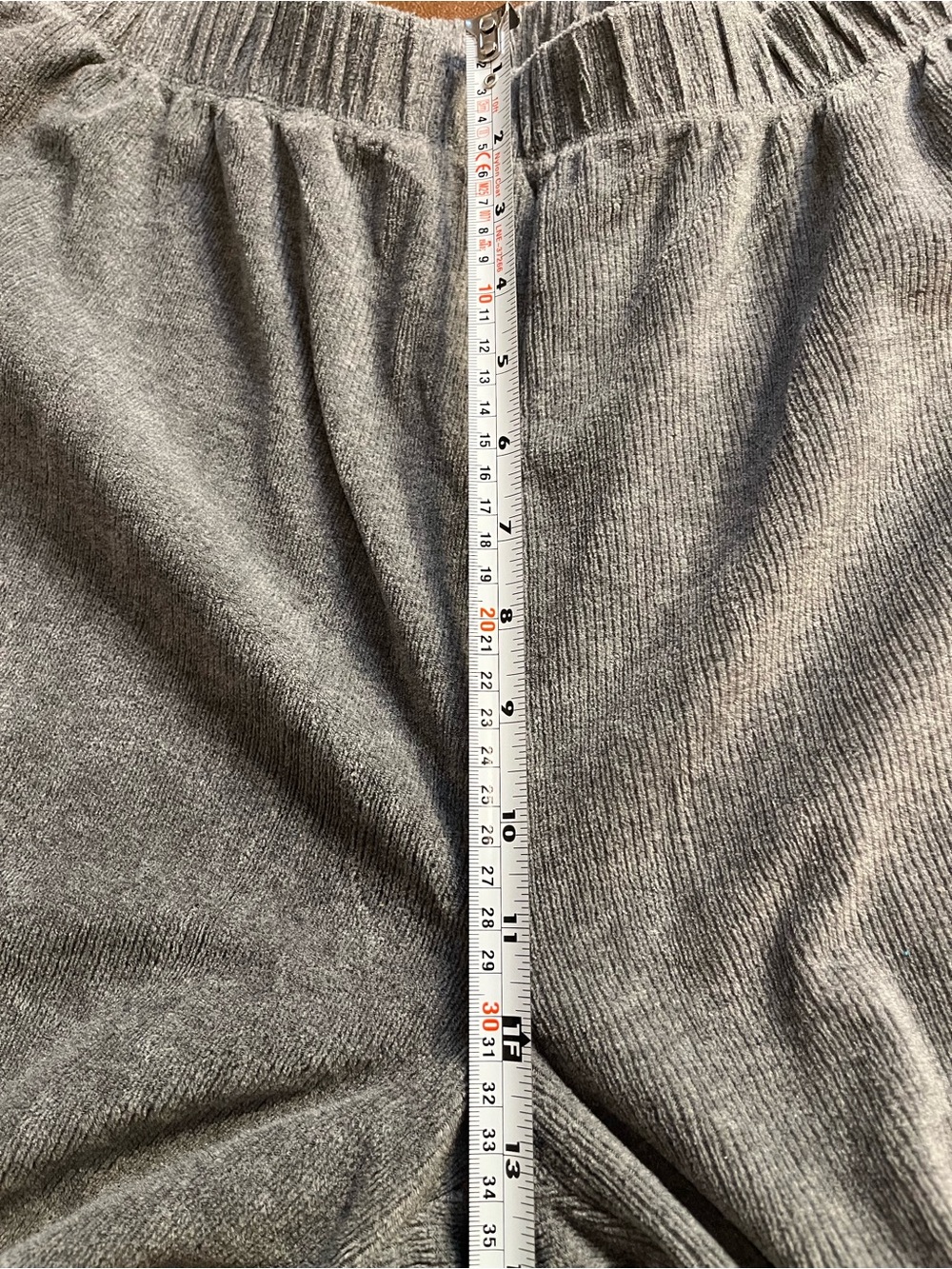Lands' End Corduroy Sport Knit Elastic Waist Pull-On Pants in Gray Women’s 2X - Picture 7 of 8